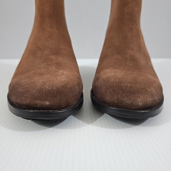 Sam Edelman Kaiti Zip Ankle Bootie Womens 7 Brown Suede Low Heel Western NEW - Picture 5 of 12
